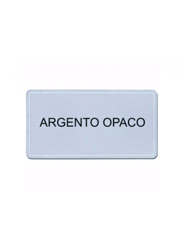 Targhetta alluminio Argento opaco con stampa personalizzata 762